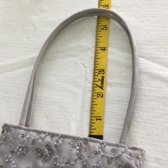 Vintage Woman’s Evening Bag by  Franchi made with Sequins & Beads color gray * - Picture 3 of 5